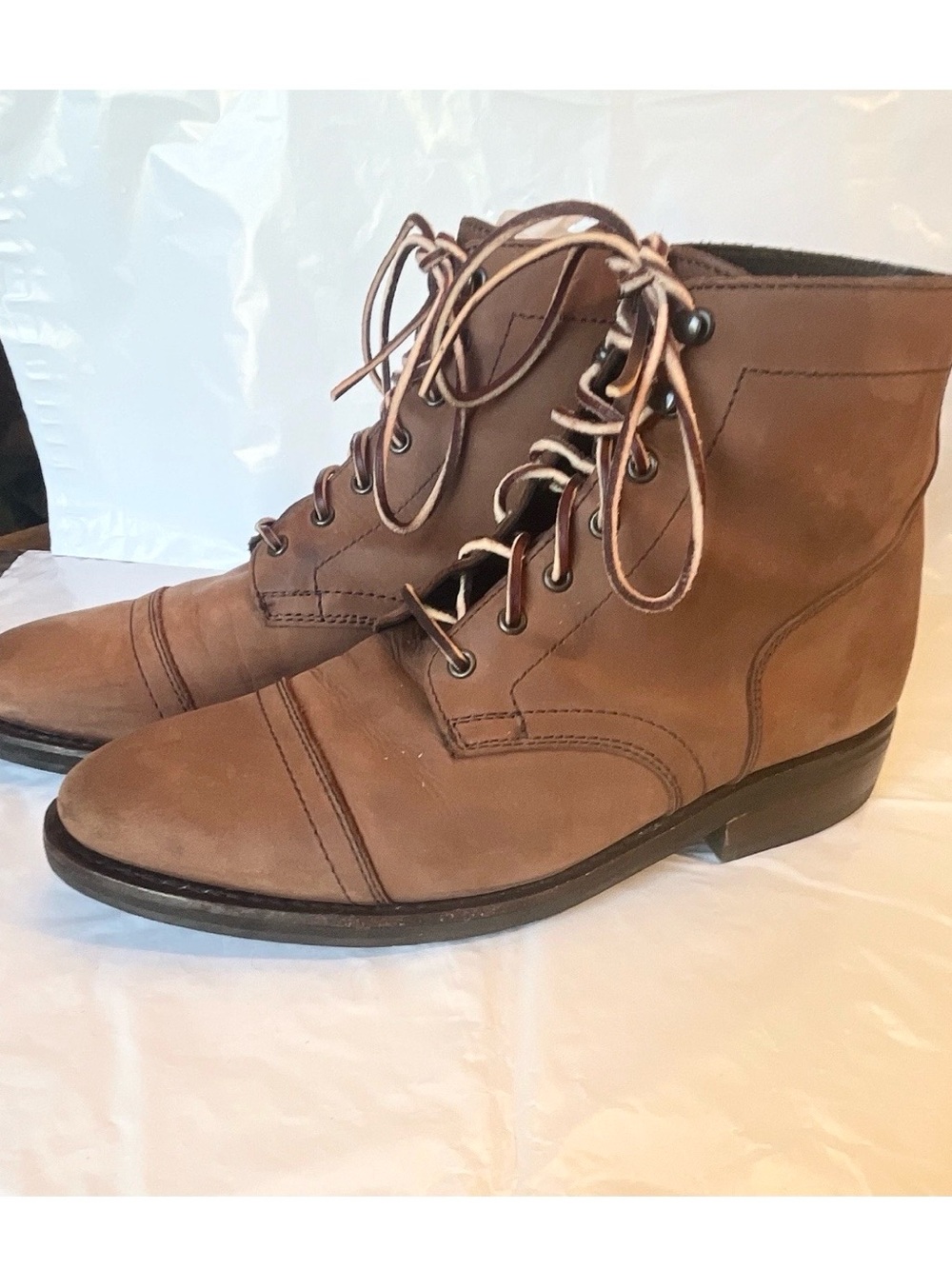 Thursday Boot Co Captain Adobe Boots Size 9.5 Leather CapToe Excellent Condition